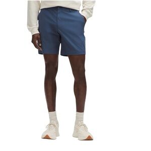 Lululemon NWT ABC Classic-Fit Short 7" Sz 32 Warpstreme Blue Twill